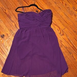 Ralph Lauren Purple Strapless Dress- 14